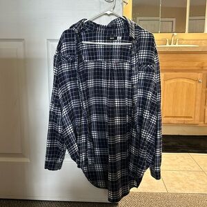 Navy flannel